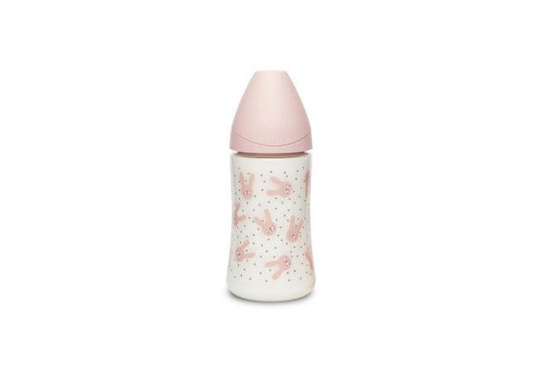 Premium láhev 270 ml 3P HYGGE králík - růžová