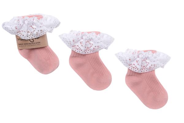 Mama's Feet Ponožky Vintage Love ružové, rôzne veľkosti