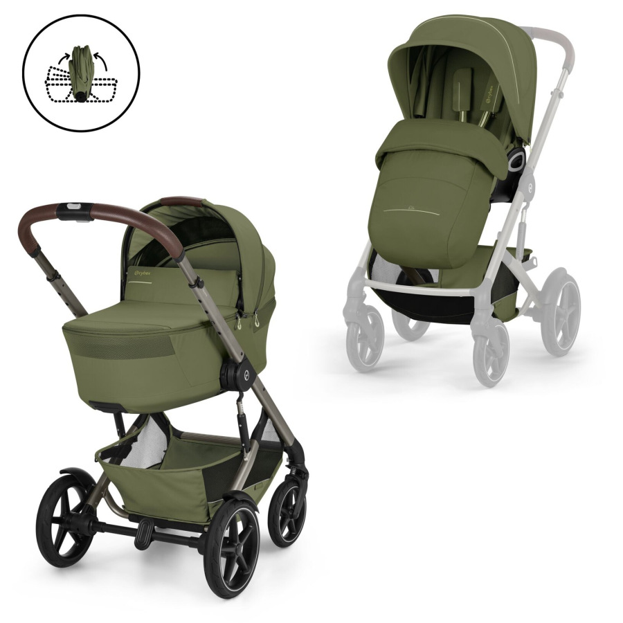 TALOS S LUX BLK 2026 + hlboká skladacia vanička - MOOS GREEN
