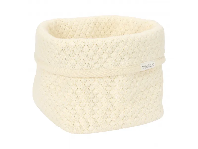 Košík pletený malý Pure Soft White