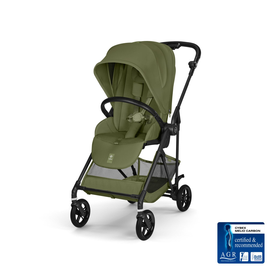 Cybex Melio Carbon 2026 - MOSS GREEN, ľahká bugina