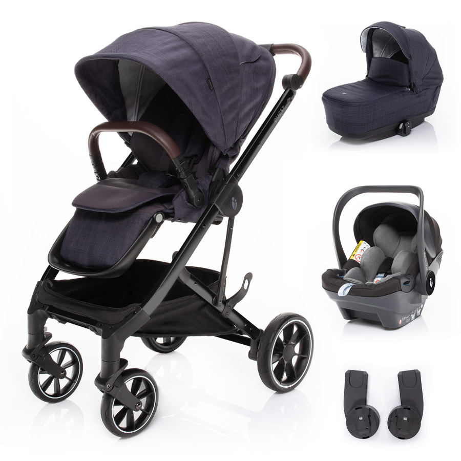 Set kočík Quest+ korba+ adaptéry+ autosedačka, Midnight Navy/Black