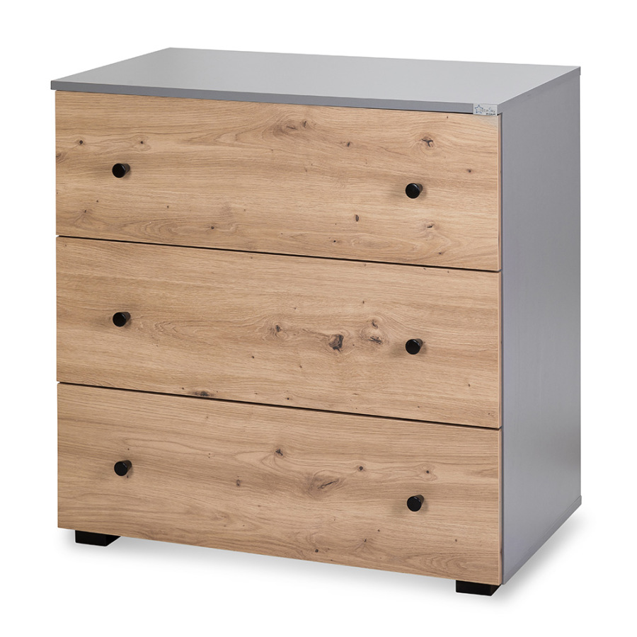 KLUPS PAULINE Komoda, grafit-dub