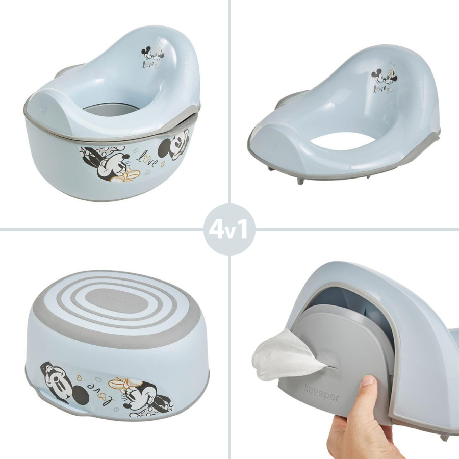 Detský nočník 4v1 "Mickey", Modrá