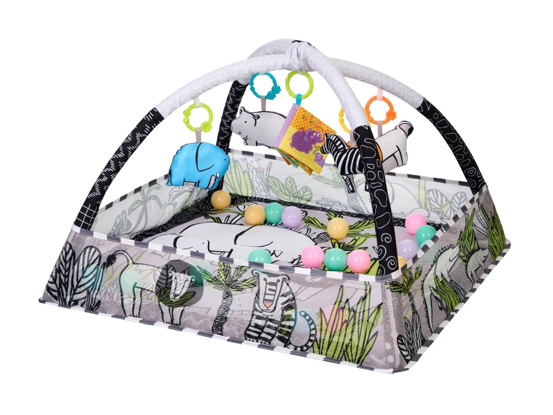 Hracia deka s hrazdou a loptičkami Jungle