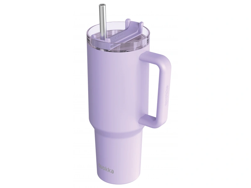 Nerezový termohrnček so slamkou Stream Purple 1200 ml