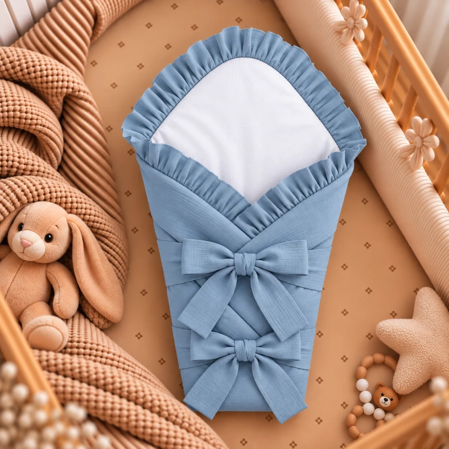 Zavinovačka pre bábätká Bavlna Classic - SKY BLUE