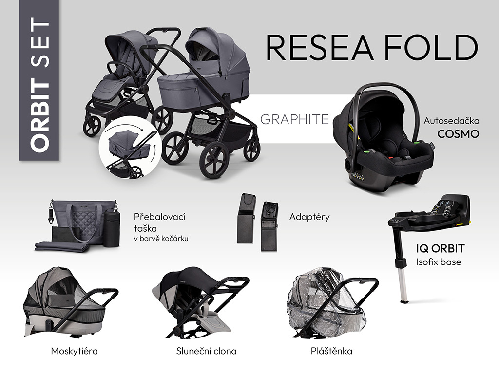 Moon ReSea FOLD ORBIT set - GRAPHITE