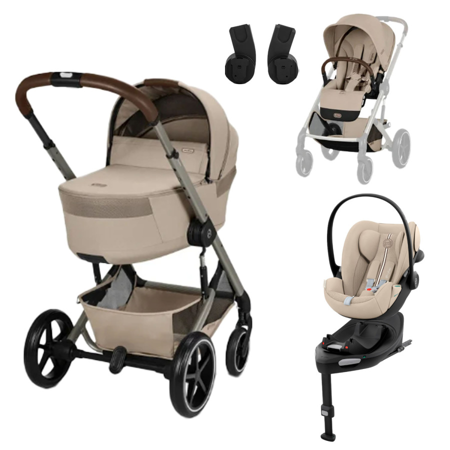 CYBEX Balios S Lux 2026 Set M Fold Cot – Beige