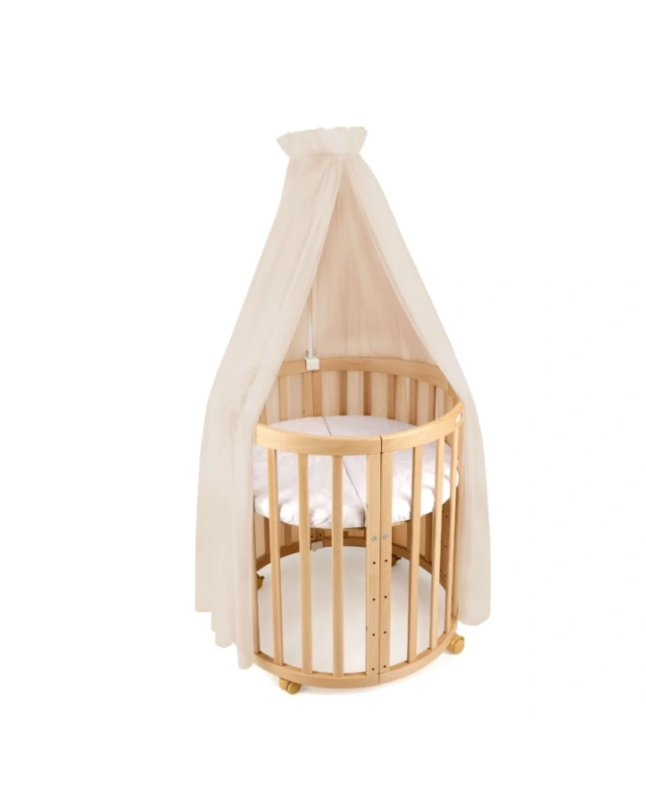 WALDIN tylový baldachýn s konštrukciou – Beige