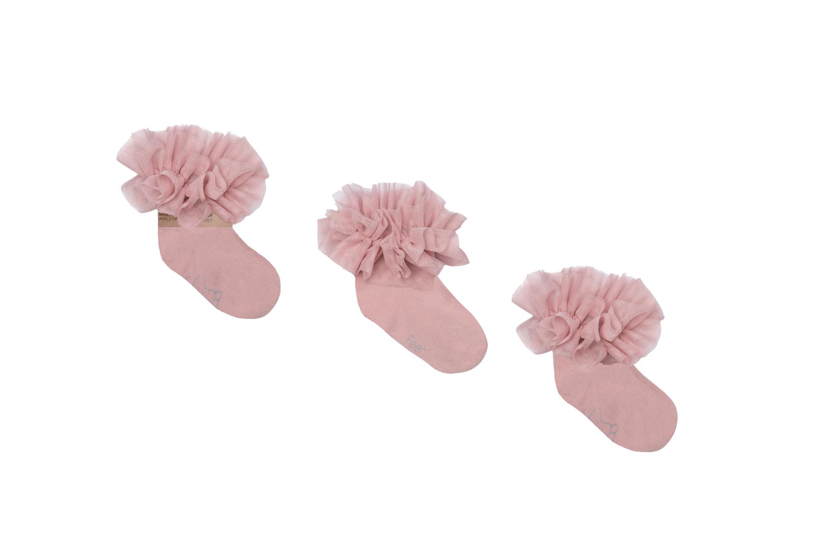 Mama's Feet Ponožky Tutu Dirty Pink, rôzne veľkosti