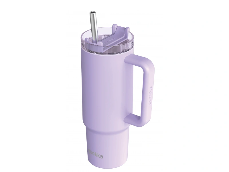 Nerezový termohrnček so slamkou Stream Purple 950 ml