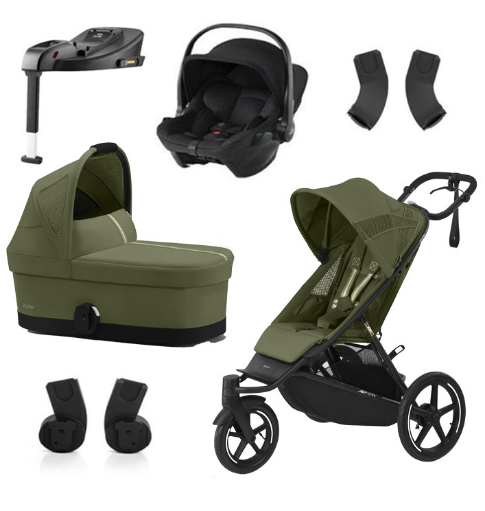 Cybex Avi Spin Moos Green + autosedačka s bázou ako Darček