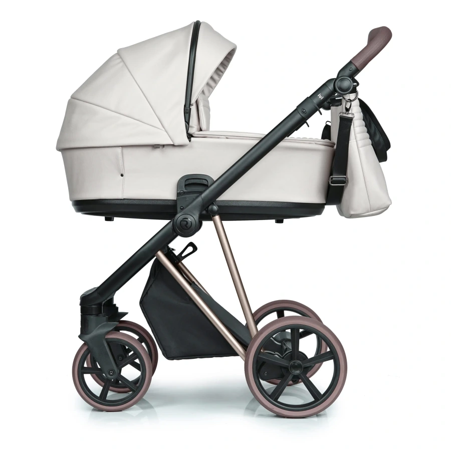 Roan IVI 2.0 VINTAGE kombinovaný kočík, BUTTER CREAM ekokoža