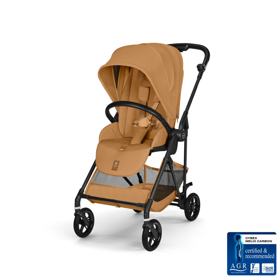 Cybex Melio Carbon 2026 - CINNAMON YELLOW, ľahká bugina