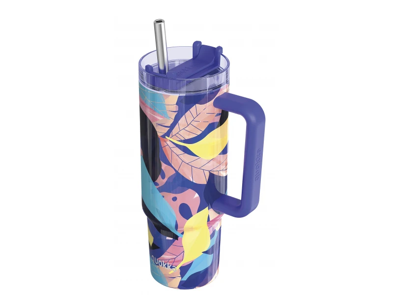 Nerezový termohrnček so slamkou Vibe Midnight Forest 880 ml