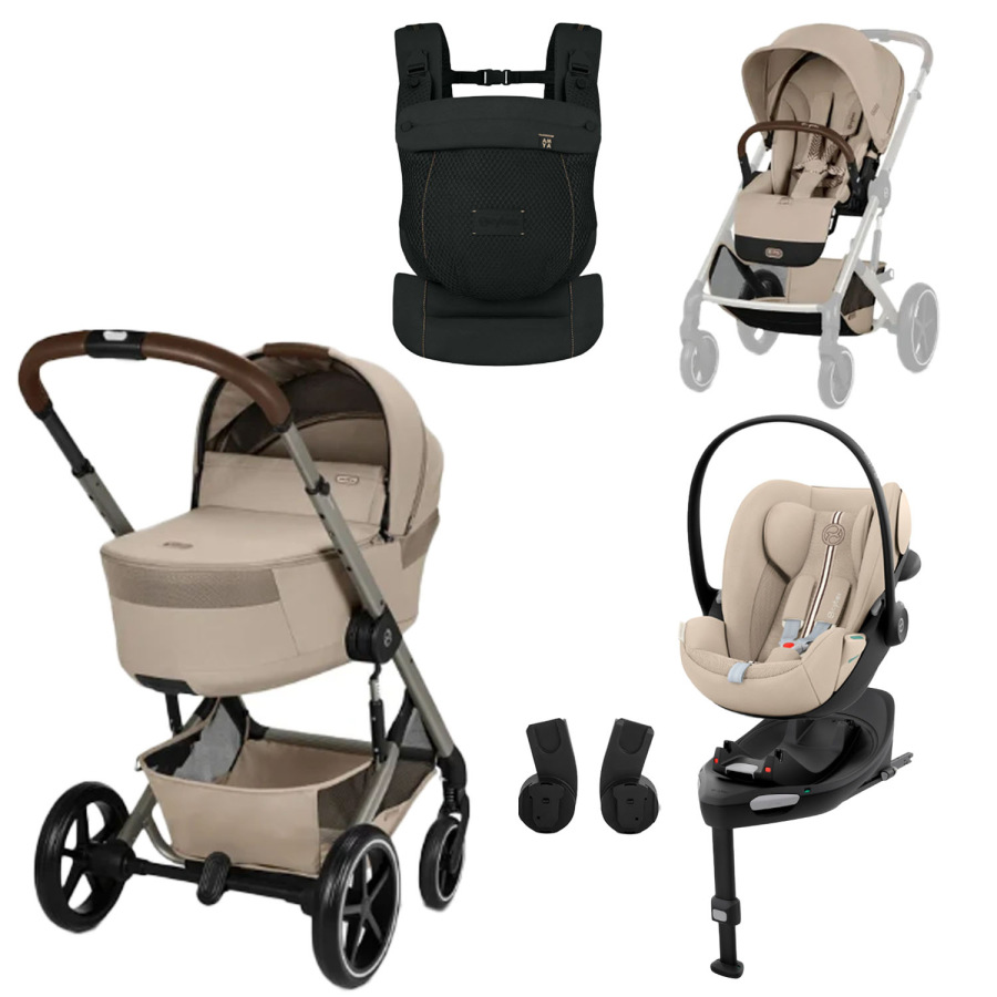 CYBEX Balios S Lux 2026 Set M Fold Cot + nosič AMYA – Beige