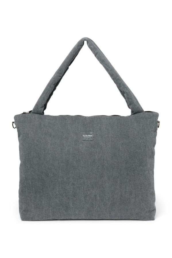 STUDIO NOOS - Denim DIAPER BAG - prebalovacia taška | Grey