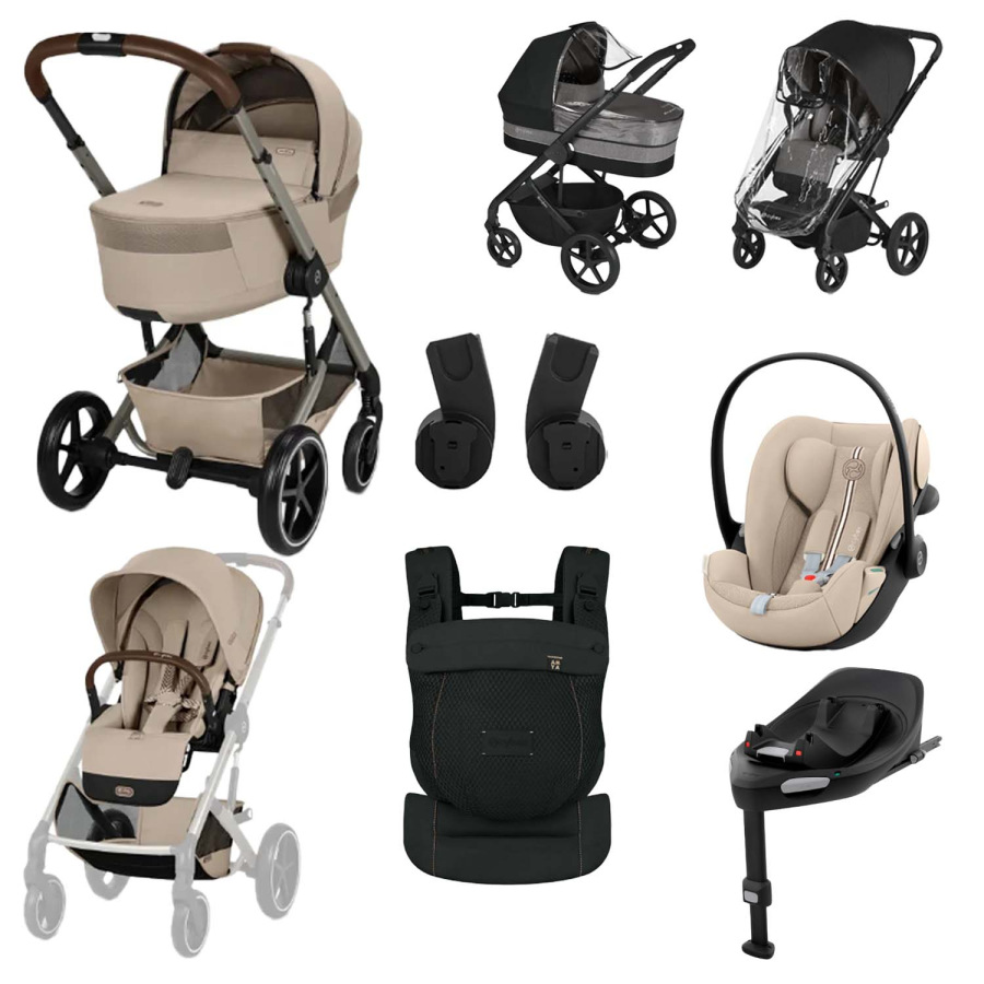 CYBEX Balios S Lux 2026 Set XL Fold Cot + nosič AMYA – Beige