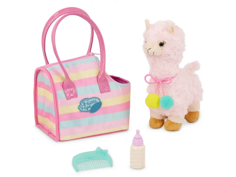 Lama v taške Sparkly Stripes Bag