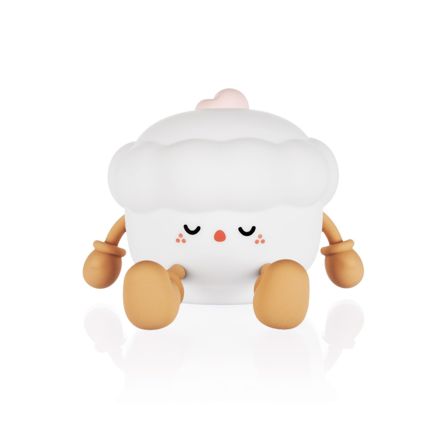 Silikónová nočná LED lampa veľkosť M, Muffin