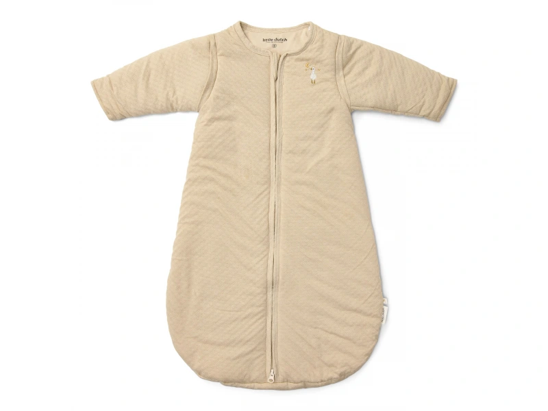 Spací vak s oddeliteľnými rukávmi 70 cm Husa Beige Newborn Naturals
