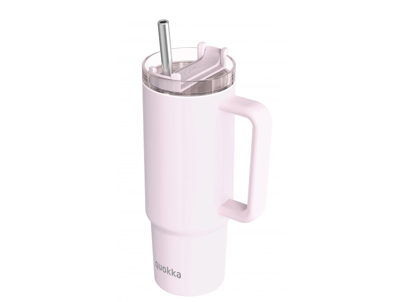 Nerezový termohrnček so slamkou Stream Light Pink 950 ml