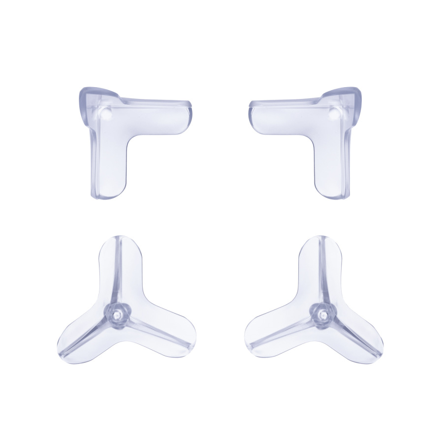 Ochrana rohov trojitá 4ks, Transparent