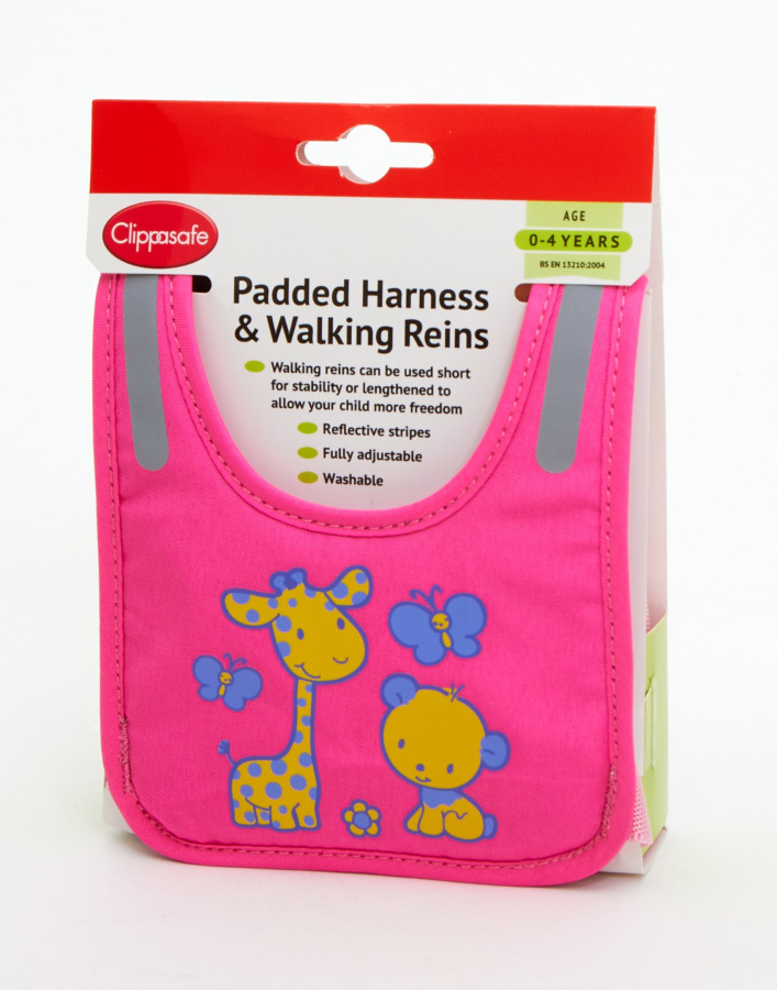 Čalúnený postroj Žirafa, Pink - Giraffe&Bear