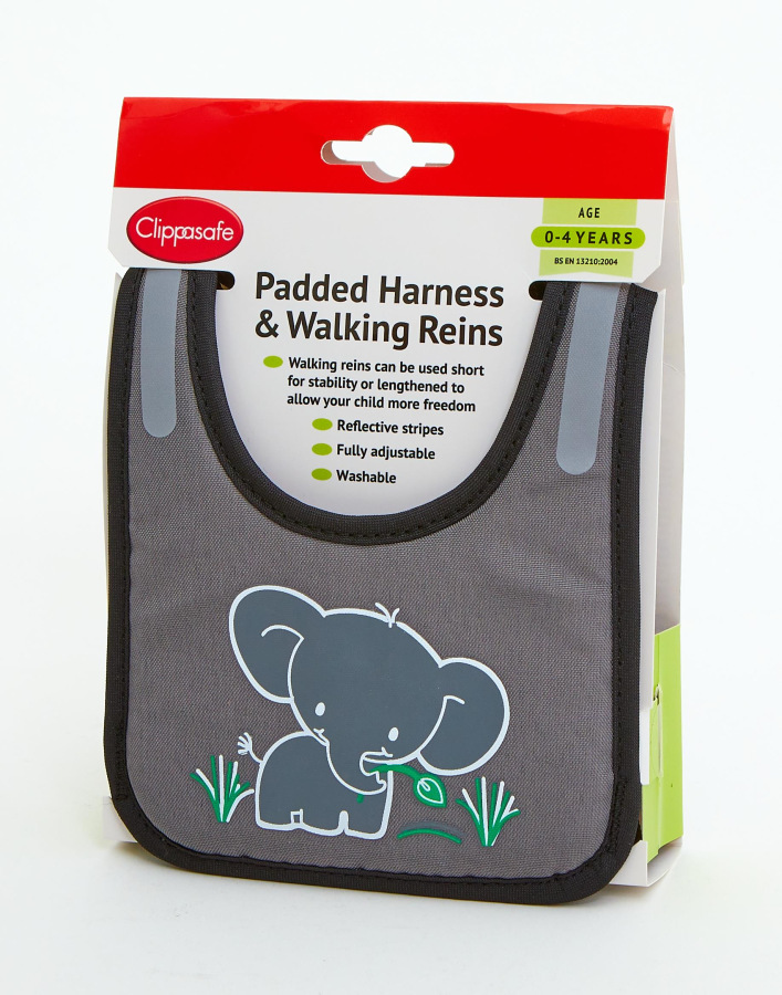 Vodítko pre dieťa, Black - Elephant