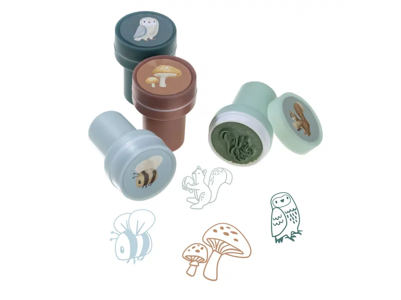 Pečiatky samofarbiace 16 ks Forest Friends