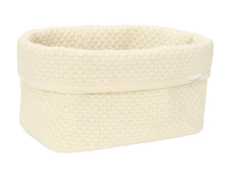 Košík pletený veľký Pure Soft White