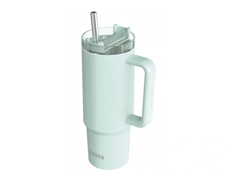 Nerezový termohrnček so slamkou Stream Turquoise 950 ml