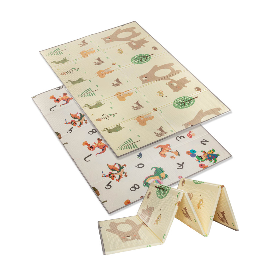 Multifunkční pěnová skládací podložka oboustranná 200x150, Forest