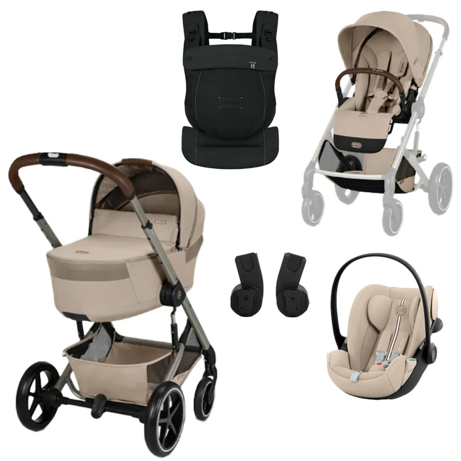 CYBEX Balios S Lux 2026 Set S Fold Cot + nosič AMYA – Beige