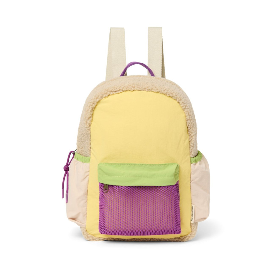 STUDIO NOOS - Patchwork Midi BACKPACK - batůžek | Butter Yellow
