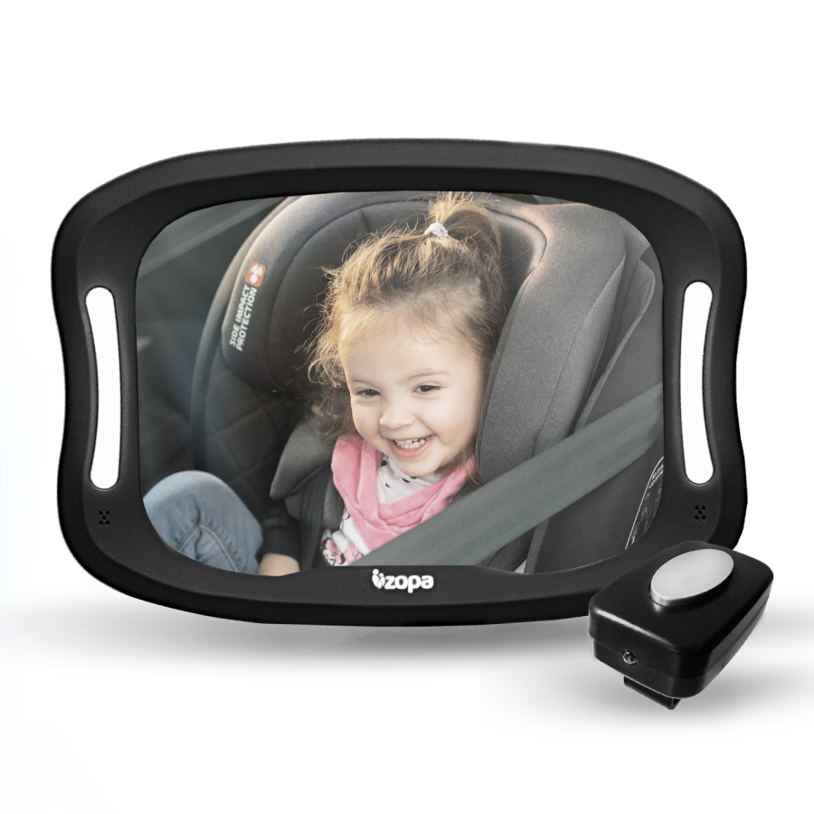 Zrcátko s LED podsvícením, Black