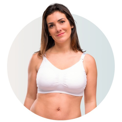 CARRIWELL Push Up materská podprsenka na dojčenie White