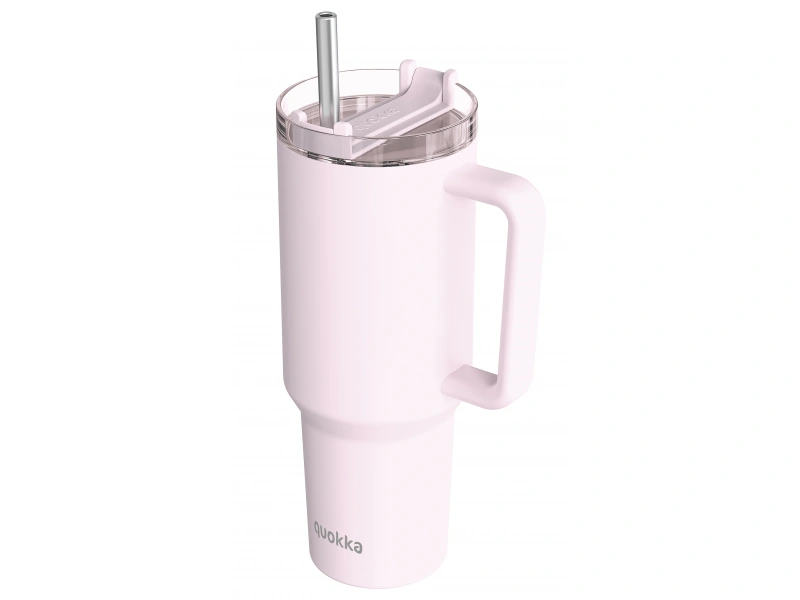 Nerezový termohrnček so slamkou Stream Light Pink 1200 ml