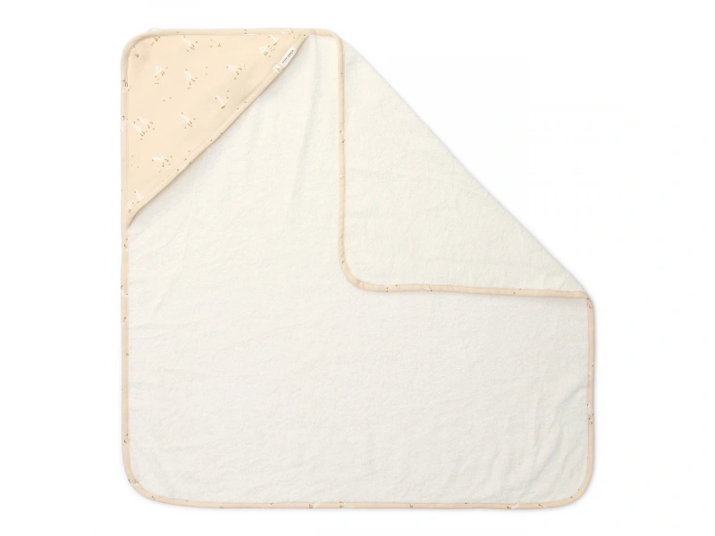 Osuška s kapucňou 75x75 cm Husa Newborn Naturals