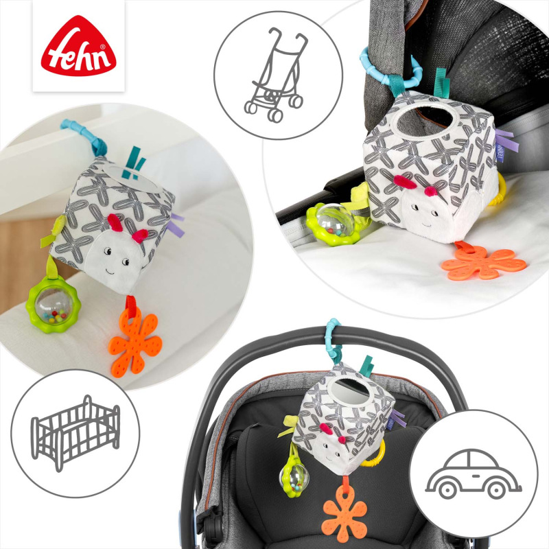 Aktivity kocka húsenica, DoBabyDoo B&W 3