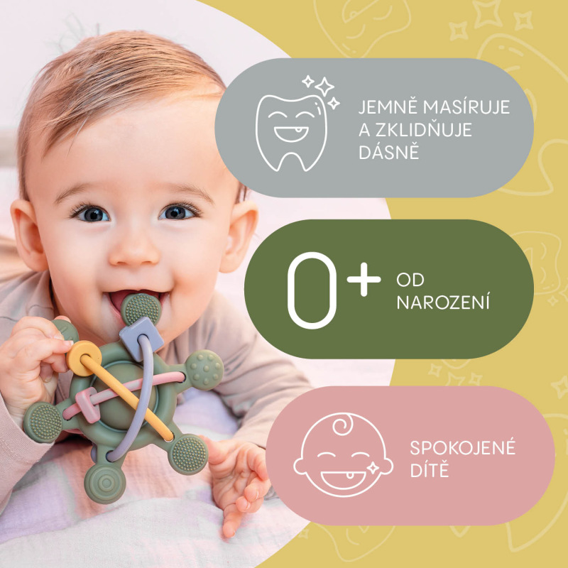 Silikónová hrkálka, Multicolor 1