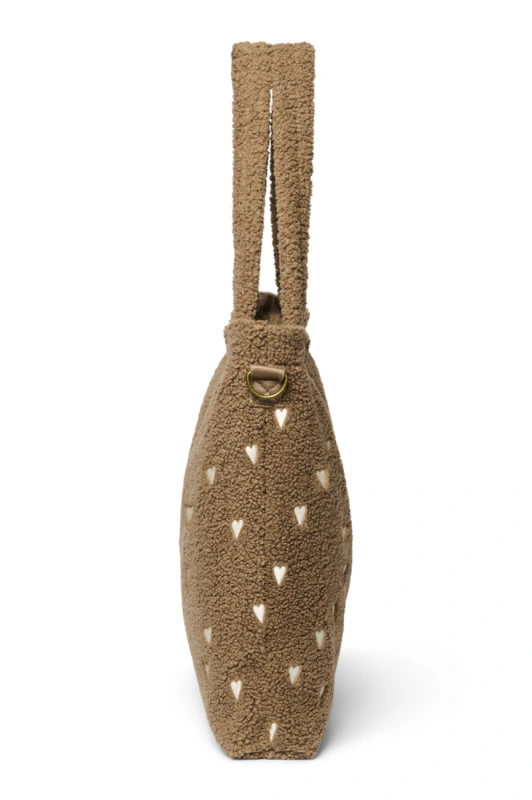 Teddy Hearts DIAPER BAG - prebaľovacia taška | Brown Hearts 3