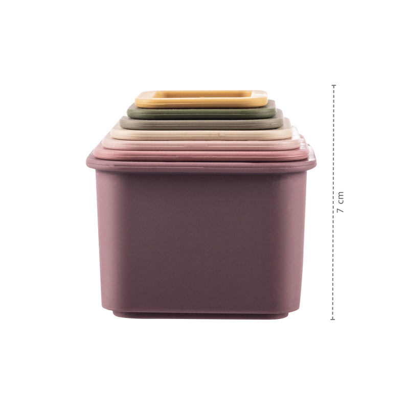 Silikónové stohovacie poháre, Multicolor 3