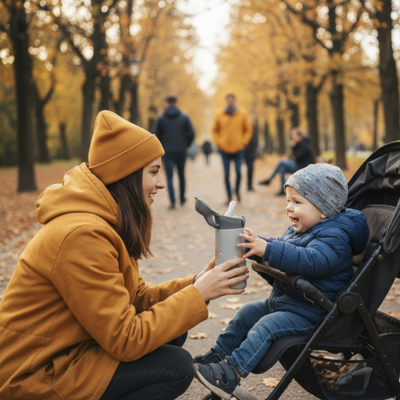 Termoska na pití s pítkem 400 ml, Mountains 6