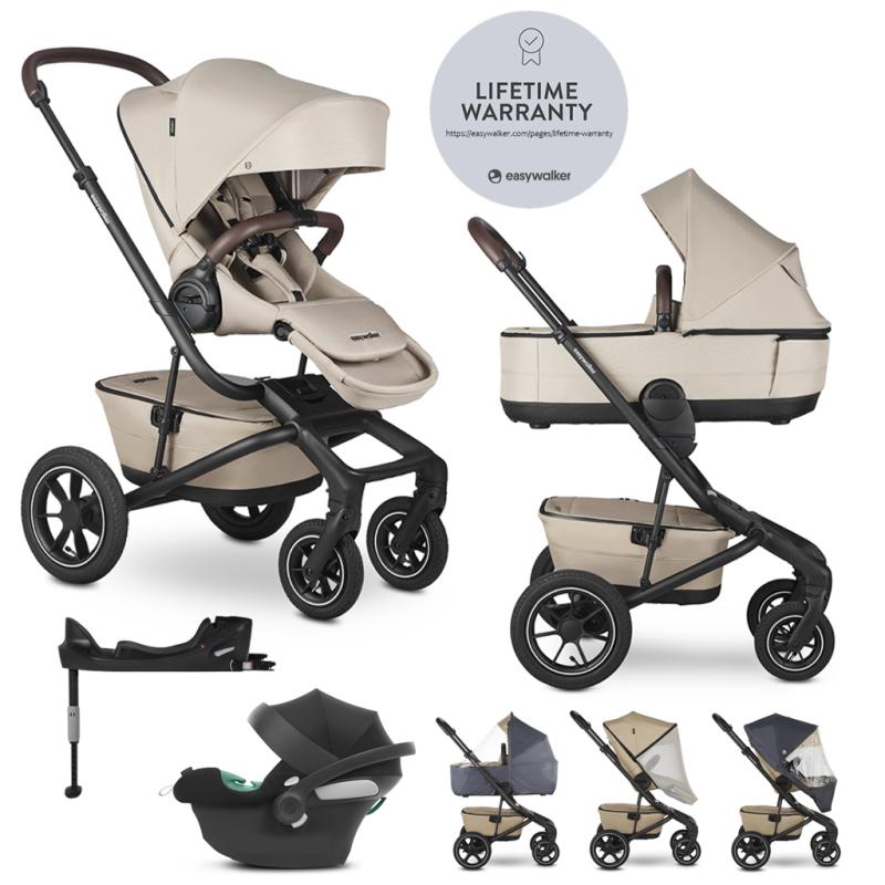 EASYWALKER Jimmey Pearl Taupe AIR + CYBEX Aton B2+základňa