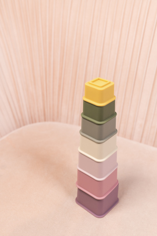 Silikónové stohovacie poháre, Multicolor 7