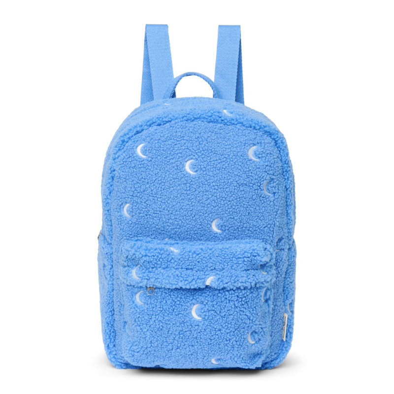 STUDIO NOOS - Teddy Midi BACKPACK - batôžtek s predným vreckom | Blue Moon