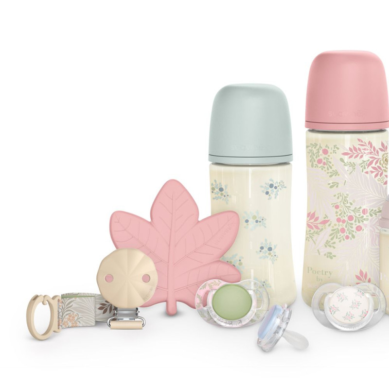 SUAVINEX | Dojčenská fľaša POETRY 270ml FYZIOL PRŮTOK M - modrá 6