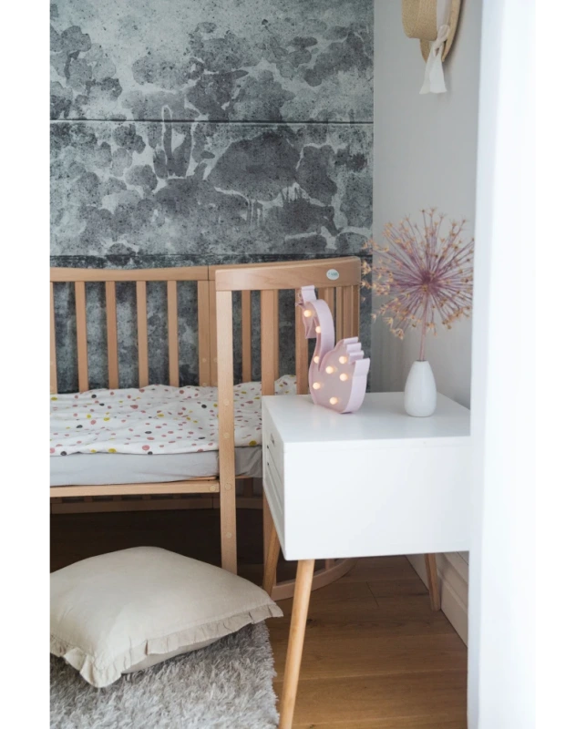 Rastúca postieľka 7v1 oval BIELA s matracom 4